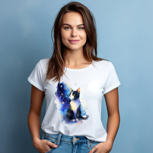 Camiseta Un gato llamado Nixie - Estilo acuarela