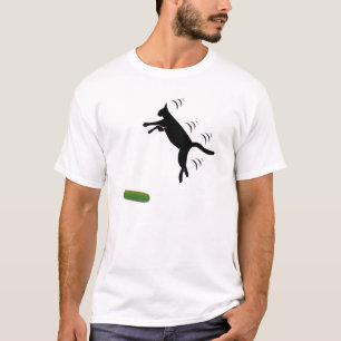 CAMISETA UN GATO LOCO ASUSTADO A LOS BOMBARDEOS DEL CUERPO 