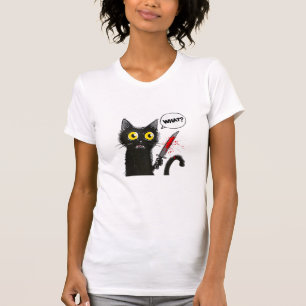 Camiseta Un gato negro disfrazado de Halloween qué divertid