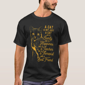 Camiseta Un Gato No Es Sólo Un Gato Corto Gato Propietario 