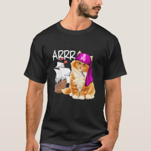 Camiseta Un gato pirata se va a Arrr Buccaneer Kitten Felin