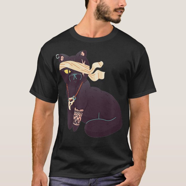 Camiseta Un gato pirata teñido (Anverso)