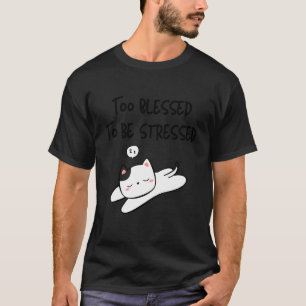 Camiseta Un Gato Que Dormía Bastante Bendito Como Para Estr
