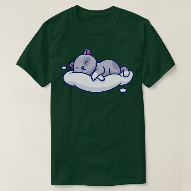 Camiseta Un Gato Que Dormía En La Nube (Diseño del anverso)