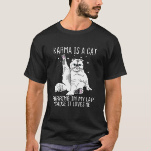 Camiseta Un gato ronroneando en mi regazo porque me ama