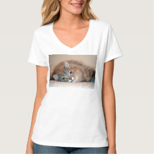 Camiseta Un gato ruso azul y largamente haitiano por Shirle