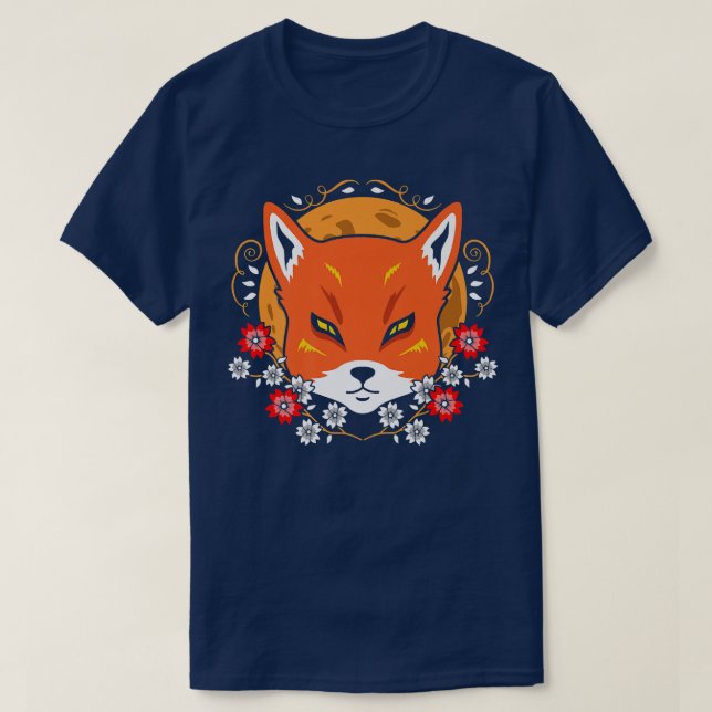 Camiseta Un gato samurai japonés divertido (Diseño del anverso)