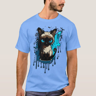 Camiseta un gato siamés