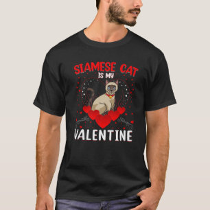 Camiseta Un gato siamés gracioso es mi valle de gato siamés