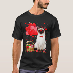 Camiseta Un gato siamés gracioso que ama a un gato de San