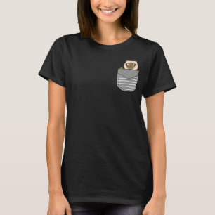 Camiseta Un gato siamés pequeño en un bolsillo