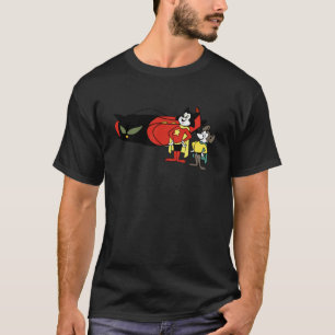 Camiseta Un gato valiente y un ratón de minuto esenciales