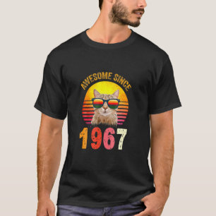 Camiseta Un gato vintage de 55 años asombroso desde 1967