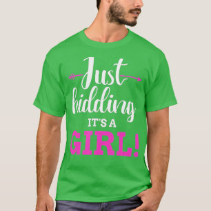 Camiseta Un género gracioso revela que bromea con un chica