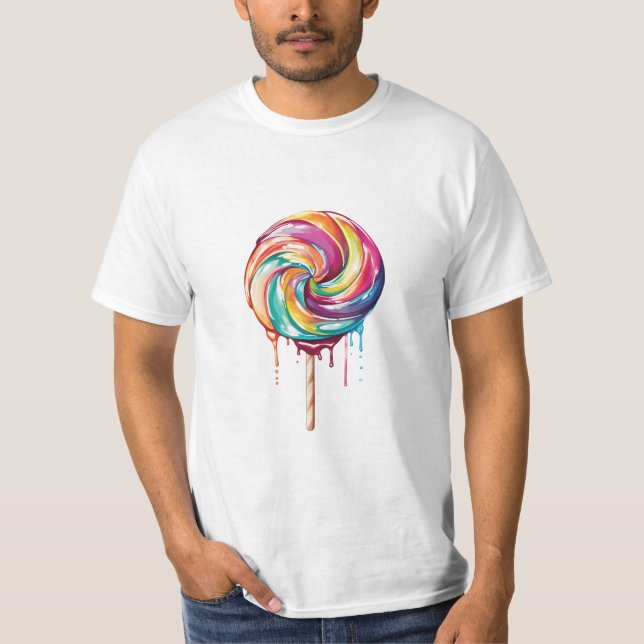 Camiseta un giro de fusión lollipop (Anverso)