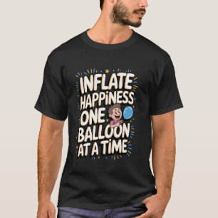 Camiseta Un globo aerostático infla felicidad