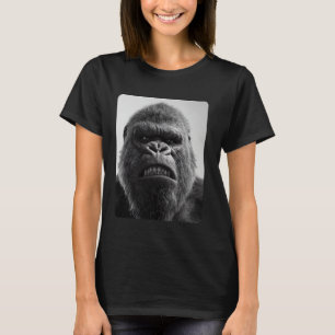 Camiseta Un gorila colorido y realista agresivo