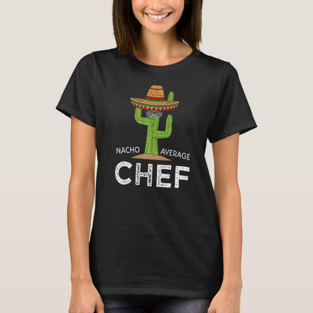 Camiseta Un gracioso cocinero que dice que cocinero cocina  (Anverso)