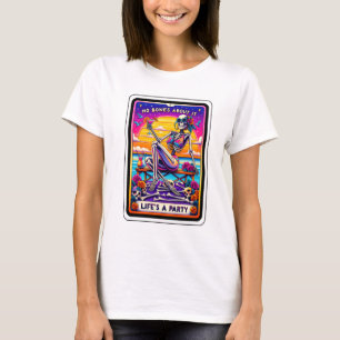 Camiseta Un gracioso esqueleto sin huesos vive un tarot Fie