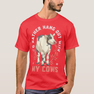Camiseta Un Gracioso Granjero De Animales De Granja Prefiri