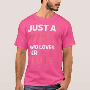 Camiseta Un gracioso músico de flauta que ama su flauta