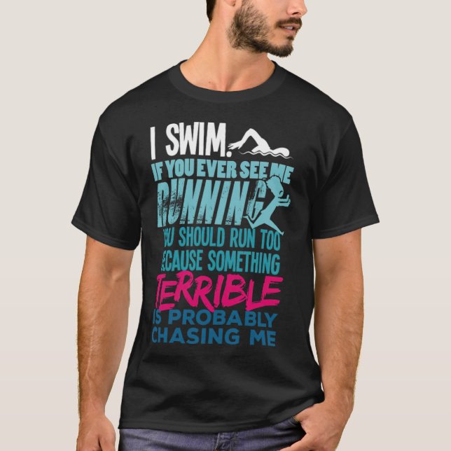 Camiseta Un Gracioso Regalo De Natación Para Un chiste De B (Anverso)