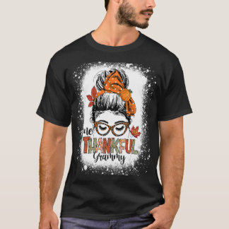Camiseta Un Grammy Messy Bun Fall otoño en Thanksgi