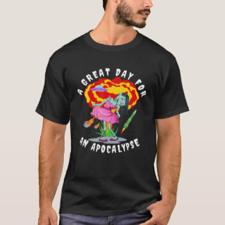 Camiseta Un Gran Día Para Un Zombie Con Un Apocalipsis Dive