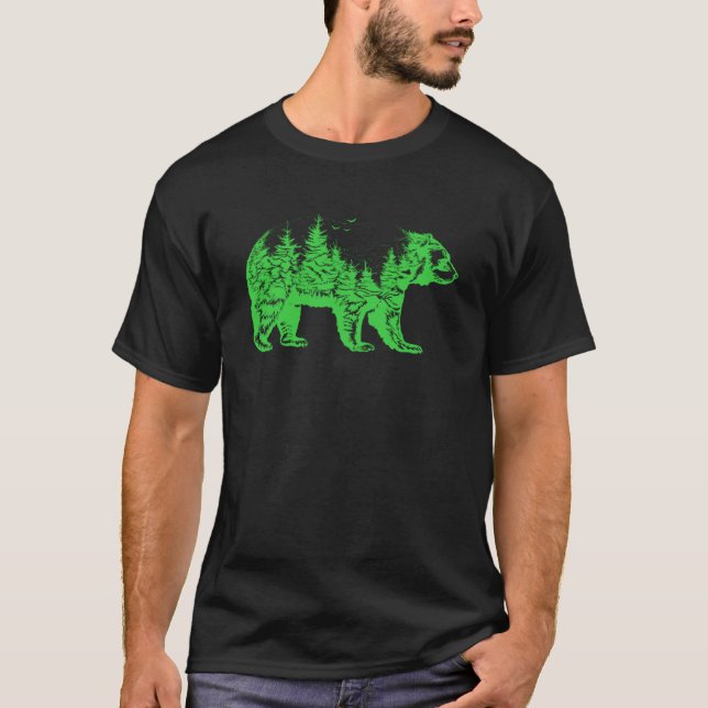 Camiseta Un gran oso fuerte recorre el bosque (Anverso)