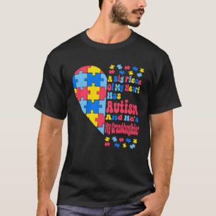 Camiseta Un Gran Pedazo De Mi Corazón Tiene Autismo Y Él Es