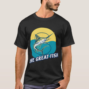 Camiseta ¡Un gran pez! Diseño de pesca de marlín