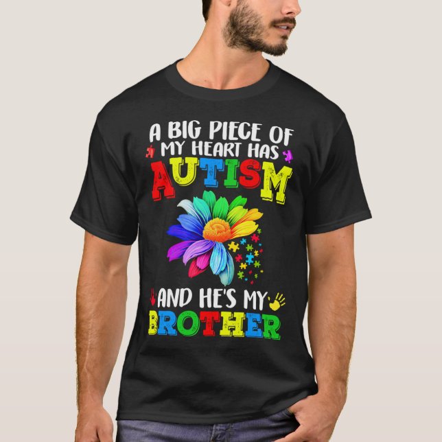 Camiseta Un Grande Tiene Autismo Y Es Mi Hermano (Anverso)