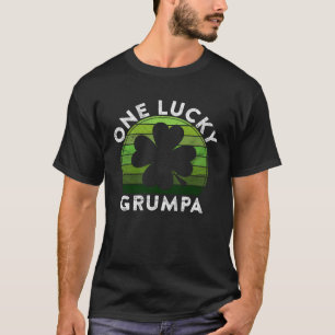 Camiseta Un grupo afortunado Shamrock Sunset Irish St Patri