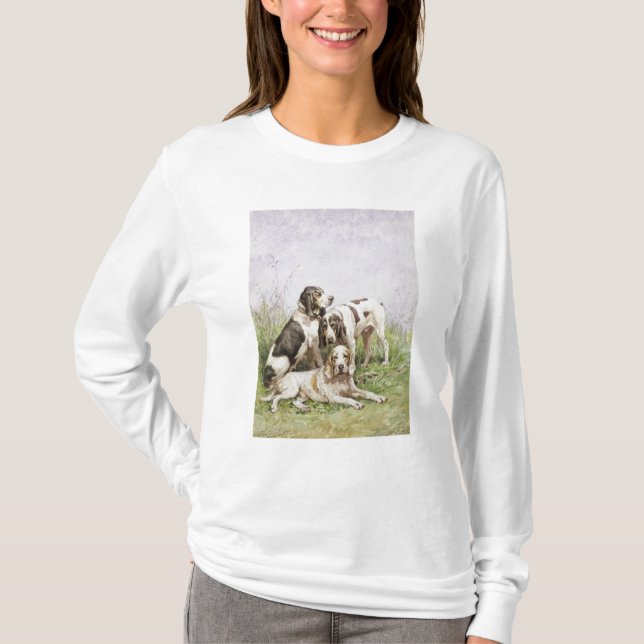 Camiseta Un grupo de perros franceses (Anverso)