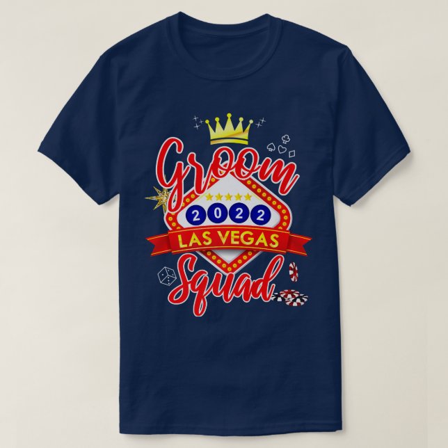 Camiseta Un grupo del partido Bacheller de Las Vegas casado (Diseño del anverso)
