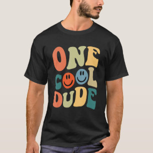 Camiseta Un Guay Dude Primer Cumpleaños Para Los Niños Retr