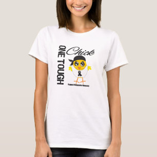 Camiseta Un guerrero duro del melanoma del polluelo
