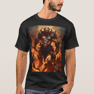 Camiseta Un guerrero monstruo con la cabeza de un carnero 2