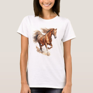 Camiseta Un hermoso caballo salvaje corriendo
