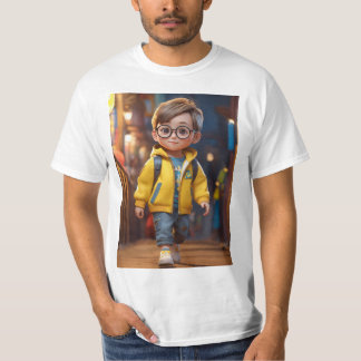 Camiseta Un hermoso diseño de cutenes de niños de 3 años