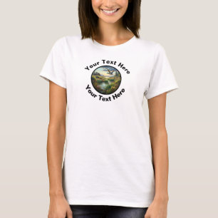 Camiseta Un hermoso pato mallard con texto Personalizado