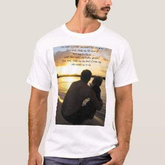 Camiseta Un hijo compartido del padre del rezo