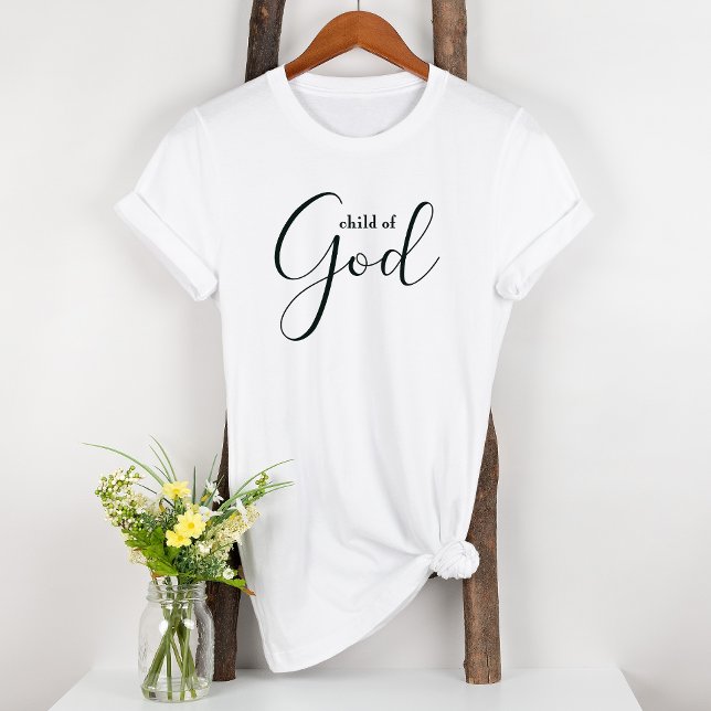 Camiseta Un hijo de Dios Inspirador de mujeres blancas negr (Subido por el creador)