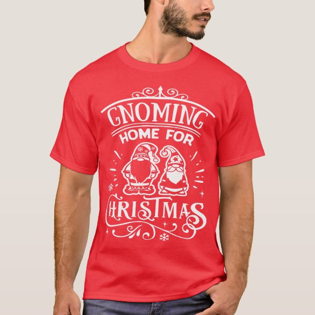 Camiseta Un hogar para navidades - Navidades de los gnomos (Anverso)