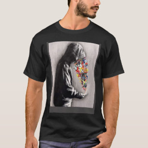 Camiseta Un hombre del movimiento del graffiti callejero en
