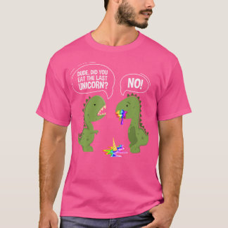 Camiseta Un Hombre Divertido Te Comiste El Último Dinosauri