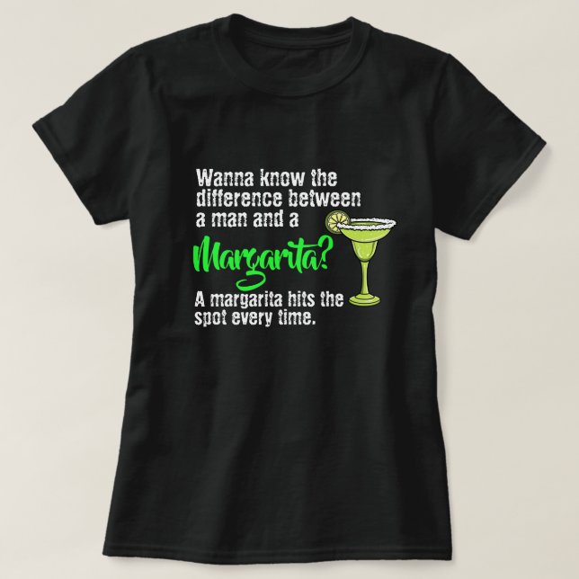 Camiseta Un hombre gracioso y una Margarita golpearon la pa (Diseño del anverso)