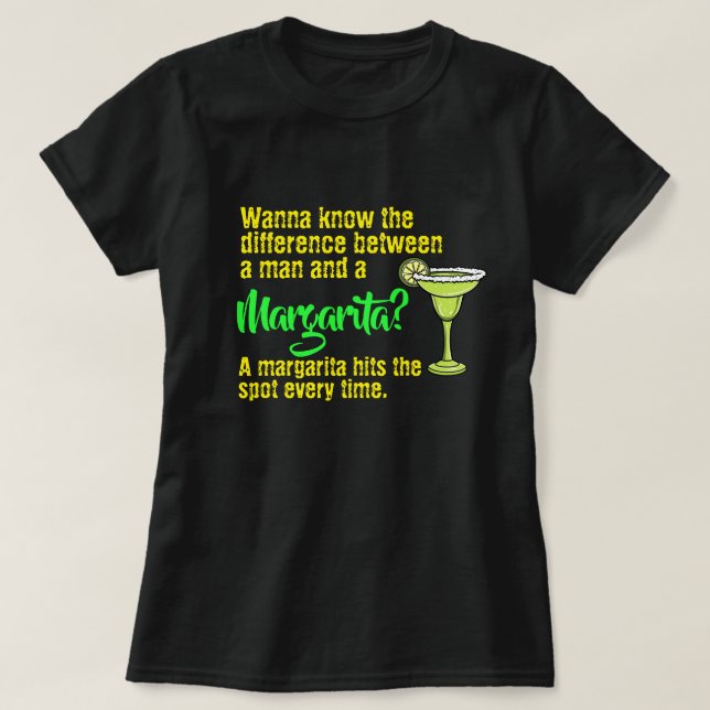 Camiseta Un hombre gracioso y una Margarita golpearon la pa (Diseño del anverso)