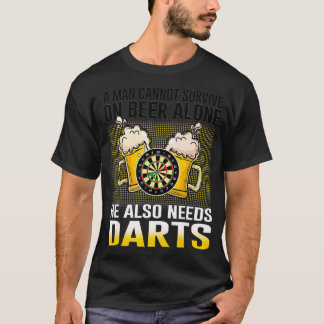 Camiseta Un Hombre No Puede Sobrevivir Solo Con La Cerveza