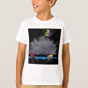 Camiseta Un hombre perseguido por zombis